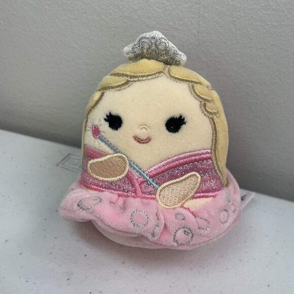 NEW 2024 Squishmallow Wicked Glinda 3" Clip-on Plush Wizard Of Oz Keychain - Picture 1 of 4